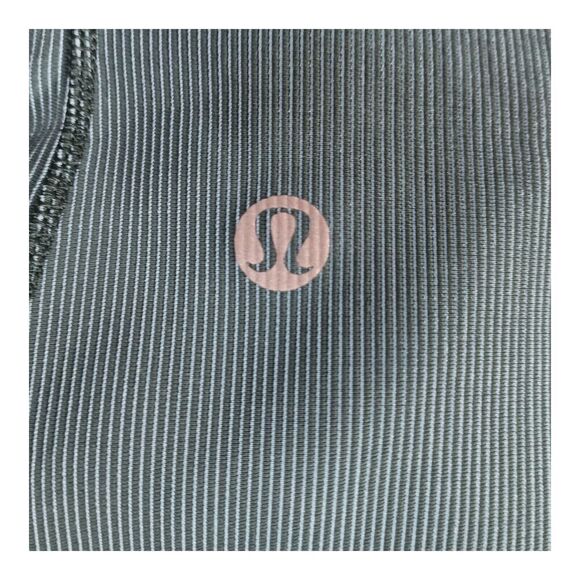 Lululemon Base Pace High-Rise Tight 25"Two-Tone Ribbed Green Jasper/Blue Chill 4 - Picture 3 of 4